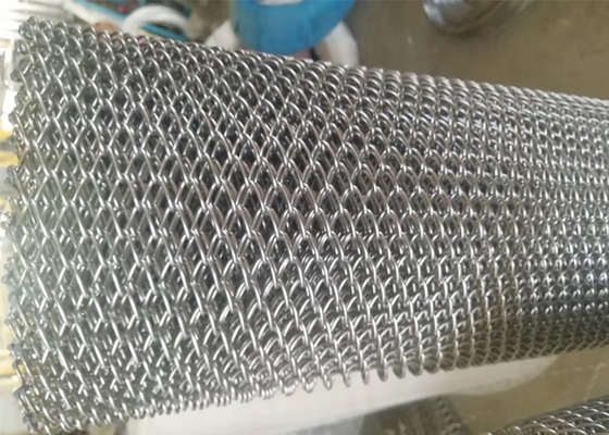 0.3-3.6m Long Lasting Spiral Mesh Belt 0.8-4mm Wire Diameter