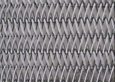316L Balanced Weave Conveyor Belts , Spiral Mesh Belt For Ham Sausage Freezen