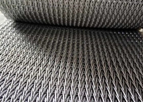 Tahan Suhu Tinggi 310 Mesh Conveyor Belt Cord Weave Untuk Tungku Sintering