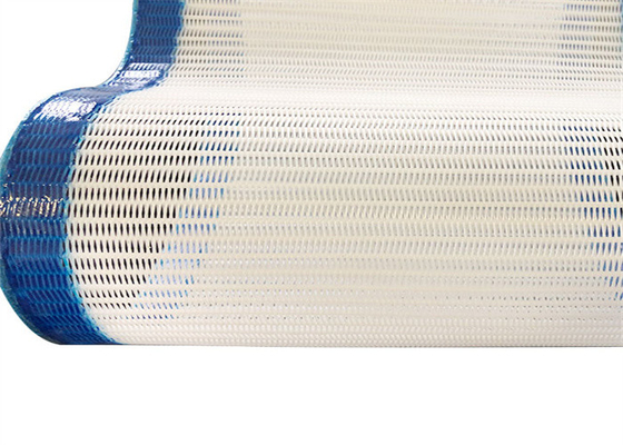 Warna Putih 600 Cfm Polyester Mesh Belt / Kain Mesin Kertas