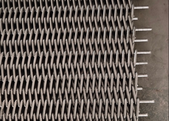Biskuit Baking Mesh Jenis Conveyor Belt Carbon Steel Compound Balanced Weave