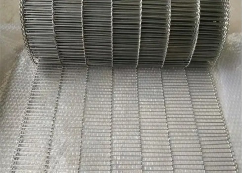 Makanan Goreng Flat Flex Conveyor Belt Suhu Tinggi 316l
