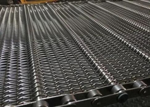 Sabuk Konveyor Rantai Roti Panggang 316 Stainless Steel