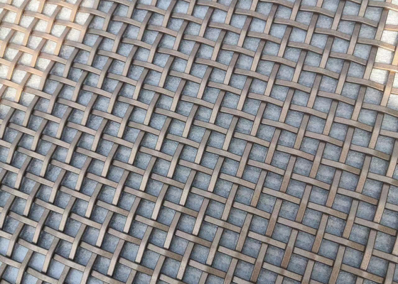 1.0mm Diameter Peregangan Arsitektur Wire Mesh Dekoratif Stainless Steel Woven
