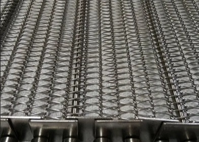 Rantai Pembersih Filter Konveyor Ss Wire Mesh Belt Tenunan Polos