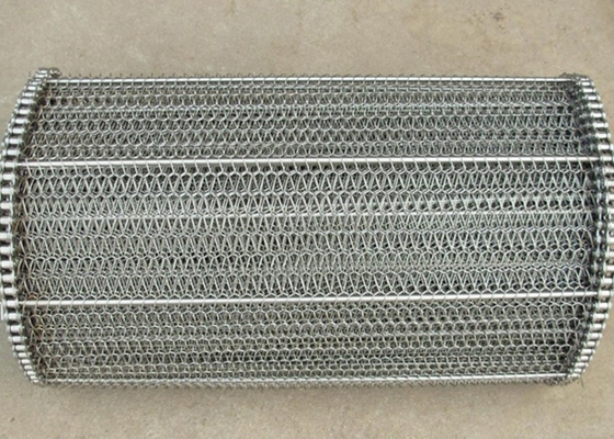 316 Stainless Steel Chain Mesh Conveyor Belt Untuk Pengeringan Obat
