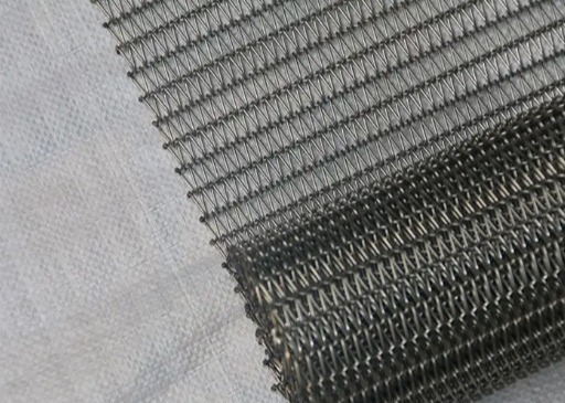 Balanced Weave 316 Stainless Steel Mesh Conveyor Belt Untuk Oven Pembuatan Pancake