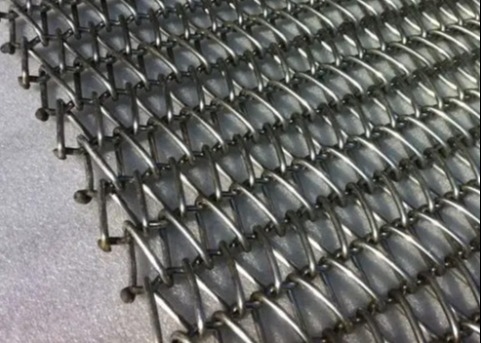 Wolfberry Mencuci Sabuk Konveyor Tenunan Seimbang 0,8mm Stainless Steel