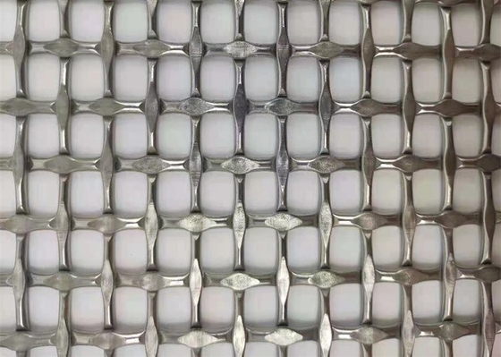 SGS 0.6m-1.5m stainless steel mesh cladding Fasad Dinding Tirai Mesh Logam