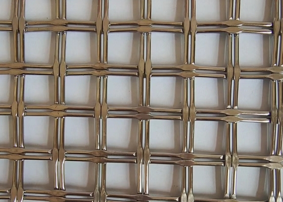 Lebar 0,914m 1,22m Arsitektur Wire Mesh Stainless Steel Tahan Api
