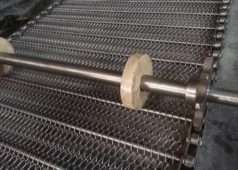SS304 316 Chocolate Chain Mesh Conveyor Belt untuk Pabrik Roti