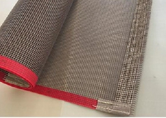 Lebar 30cm Coated Fiberglass Dryer Mesh Ptfe Conveyor Belt Tahan Panas