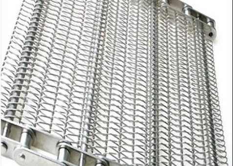 Spiral Cooling Tower Chain Mesh Conveyor Belt Berpendingin Udara