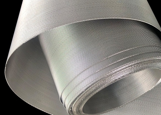 Silver Stainless Steel Anyaman Wire Mesh Resistensi Ketegangan Tinggi