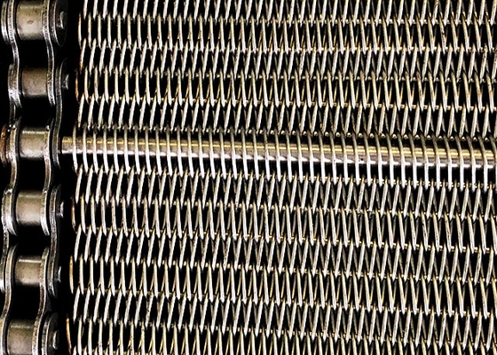 Sabuk Konveyor Rantai Anti Korosi 304 Stainless Steel Wire Mesh Food Grade