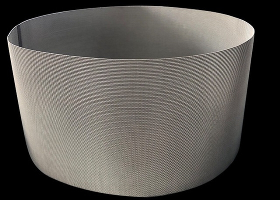 Transportasi 304 Stainless Woven Mesh Bending Cutting Punching