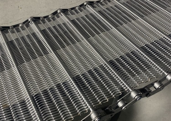 Sabuk Konveyor Mesh Rantai Diameter Kawat 0,8-4mm 304 Baja Tahan Karat