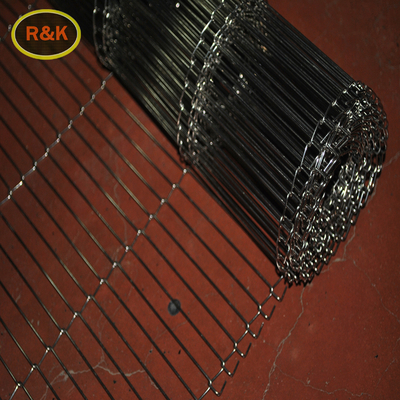 3-200m Tali Rantai Spiral Mesh Untuk Mengantarkan Pembersihan Pengeringan Pendingin Baking Dengan Pitch 2.5-50mm
