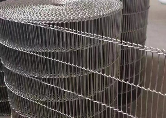 76mm-42000mm Flat Flex Conveyor Belt Pitch Rod yang disesuaikan