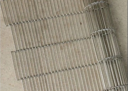 Wire Mesh tahan lama Flat Flex Conveyor Belt 304 Baja tahan karat