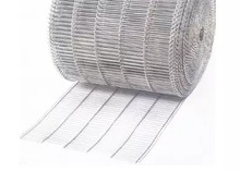4-20mm Rod Pitch Rustless Steel Wire Belt tahan suhu rendah