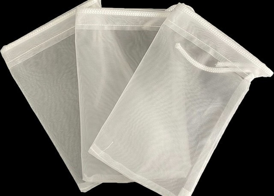 100% Organic Nylon Filter Mesh Cotton Nut Milk Bag Grade Makanan yang Dapat Digunakan Lagi