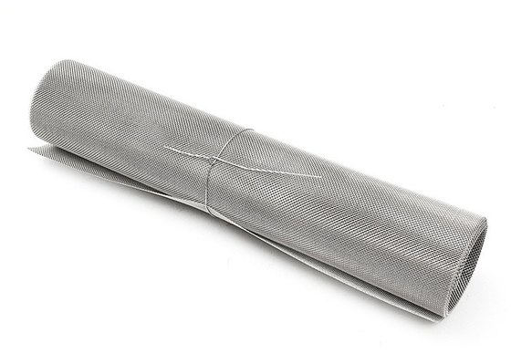 Perak 316 stainless steel Woven Wire Mesh Tahan suhu tinggi