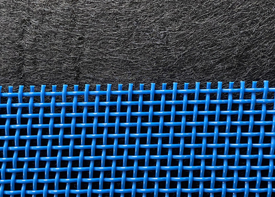 Polyester Square Hole Mesh Belt Dengan Permeabilitas Udara Tinggi 6000-32000 M3/M2h Untuk Conveyor