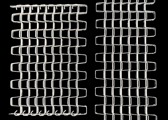 Sabuk Wire Mesh Stainless, Sabuk Konveyor Sarang Lebah Untuk Memanggang Roti