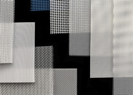 100% Polyester Permeabilitas udara yang baik Tidak Terungkap Asam Dan Alkali Resistant Polyester Mesh Screen Untuk Dewatering Limbah
