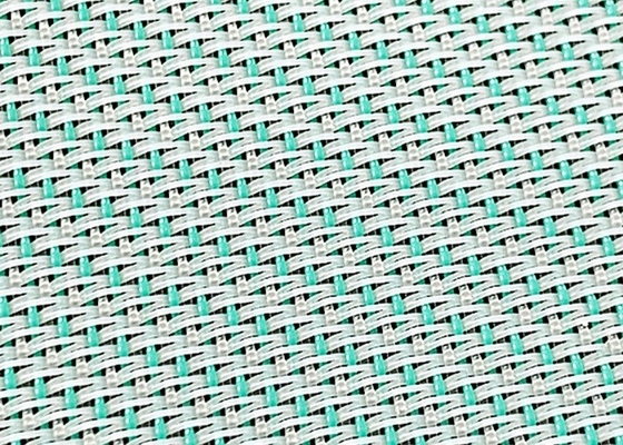 Putih Ande Biru Polyester Woven Mesh 1,5 Lapisan Membentuk Kain Roll