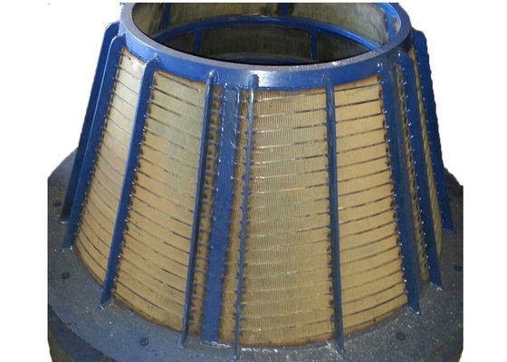 0.25mm 0.5mm Slot Centrifuge Ss 304 Batubara Centrifuge Basket Untuk Pengolahan Pertambangan