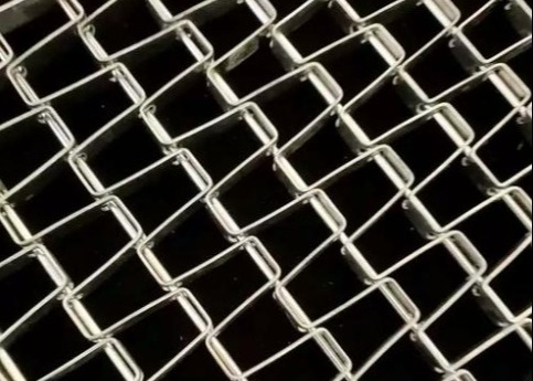Beban berat 304 stainless steel Flat Wire Honeycomb Mesh Belt
