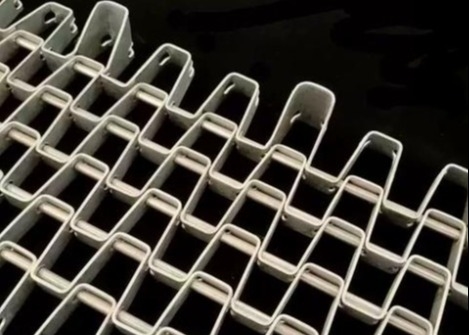 Ketahanan suhu tinggi SUS310 Flat Wire Mesh Belt Untuk Tungku