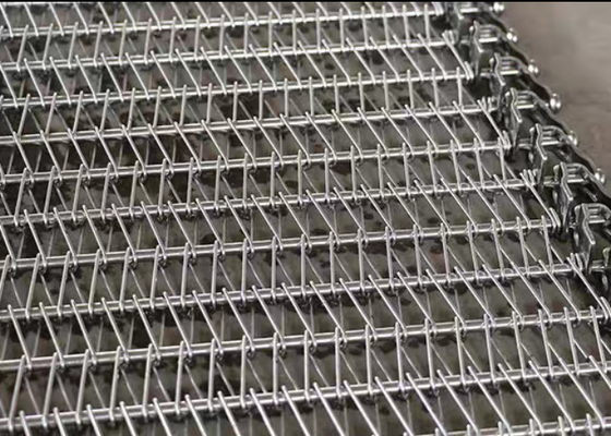 Tali konveyor spiral rantai stainless steel 1m 1.2m 1.5m lebar logam balance tenun