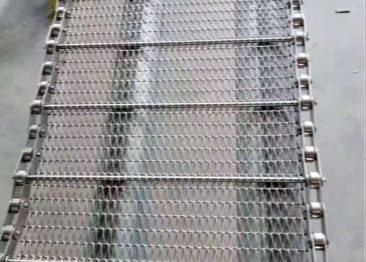 Sabuk Konveyor Baja Tahan Karat Tahan Suhu Tinggi untuk Transportasi Makanan
