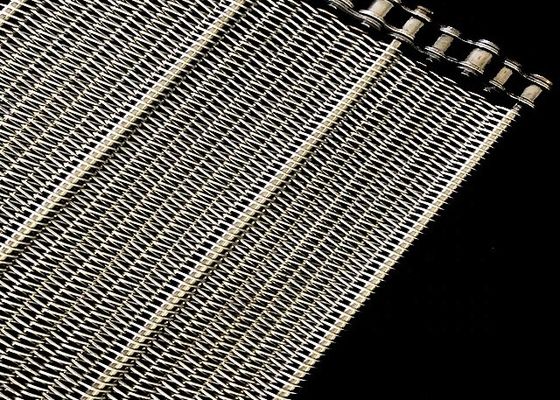 304 stainelss baja conveyor kawat jala jala untuk mesin cuci sayuran