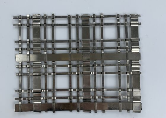 Gaya Arsitektur Jaring Dekoratif Baja Tahan Karat Tahan Karat Kekuatan Tinggi