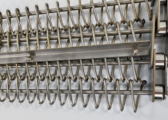 Metal stainless steel Wire Mesh Belt Conveyor Belt Woven Chain Link Conveyor Belt Untuk Industri Makanan
