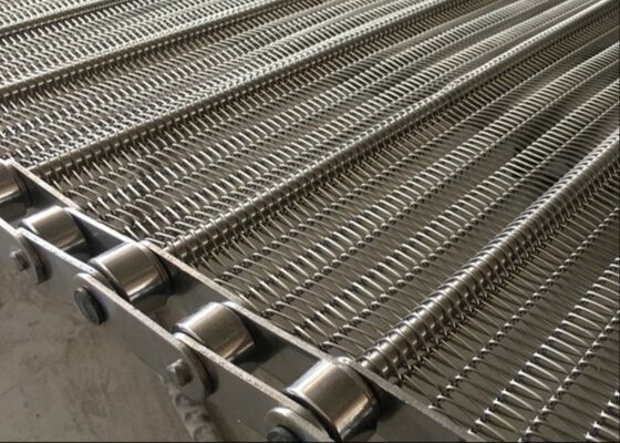 Sabuk Konveyor Mesh Rantai Stainless Steel Beban Berat yang Disesuaikan