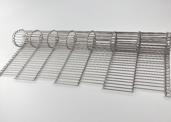 316 Sabuk Konveyor Fleksibel Datar Jaring Kawat Baja Tahan Karat/Sabuk Kawat Ss