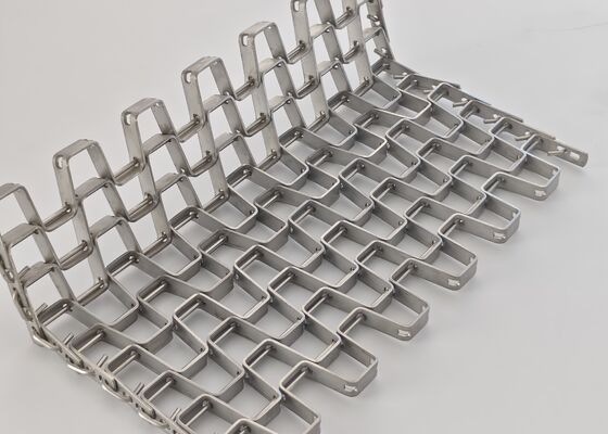 SS 304 316L Flat Wire Mesh Belt tahan korosi untuk pengolahan sayuran buah