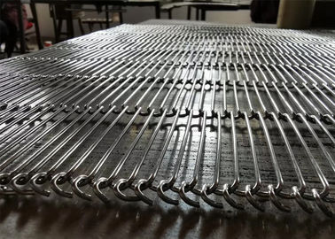201 Konveyor Flat Flex Mesh Mesh, Mesin Pembungkus Sabuk Flex Flat Untuk Menggulung