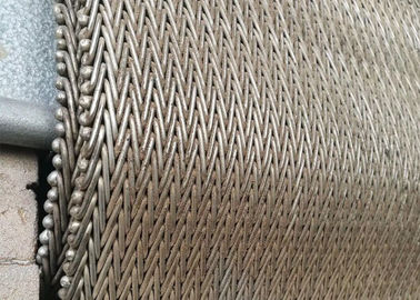 Duable 310 Herringbone Chain Mesh Belt Tahan Korosi Untuk Mesin Pengeringan