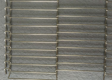 Asam Tahan Datar Flex Conveyor Belt 316L Stainless Steel Untuk Industri Kimia