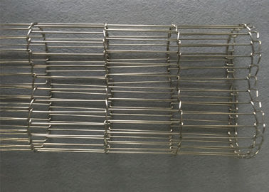 Food Grade Flat Flex Conveyor Belt 304 Stainless Steel Untuk Pengangkutan Cokelat