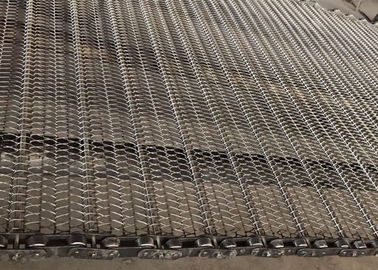 Belt Conveyor Mesh Permukaan Rantai Halus 304 Stainless Steel Untuk Konveyor Keramik