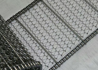 Pengolahan Makanan Yang Disesuaikan Spiral Mesh Belt Mudah Dibersihkan Berjalan Dengan Lancar Tidak Beracun