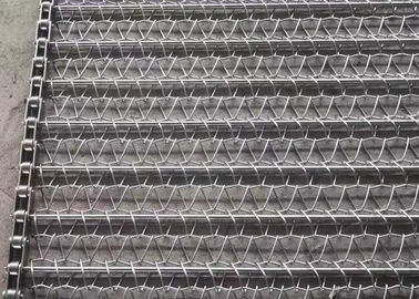 Fleksibel Spiral Mesh Belt Resistansi Asam Untuk Industri Makanan Beku Cepat
