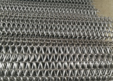 Logam Spiral Mesh Belt, Dekorasi Wire Mesh Belt Anti Karat Untuk Restoran